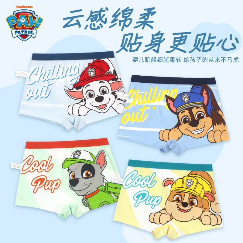New Arrival 100% Genuine Paw Patrol 4PCS/set Baby Boys Cartoon Underpants Kids Underwear Cotton Panties Children Underwear 2-8Y