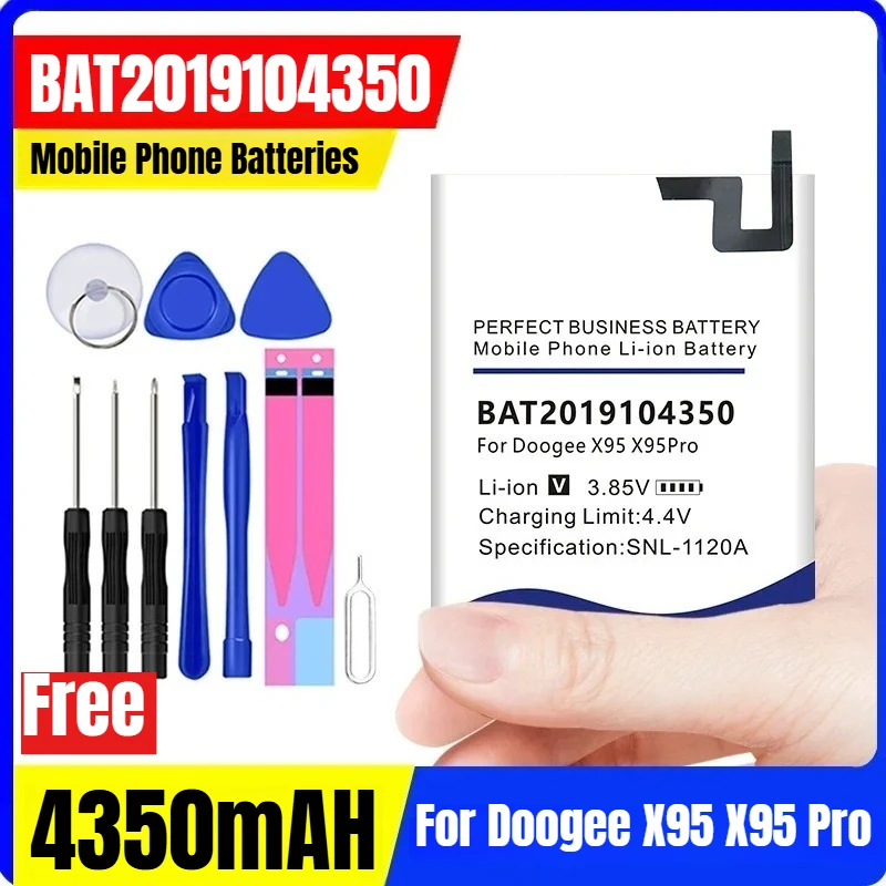 

New BAT2019104350 4350mAH Mobile Phone Batteries for Doogee X95 X95 Pro