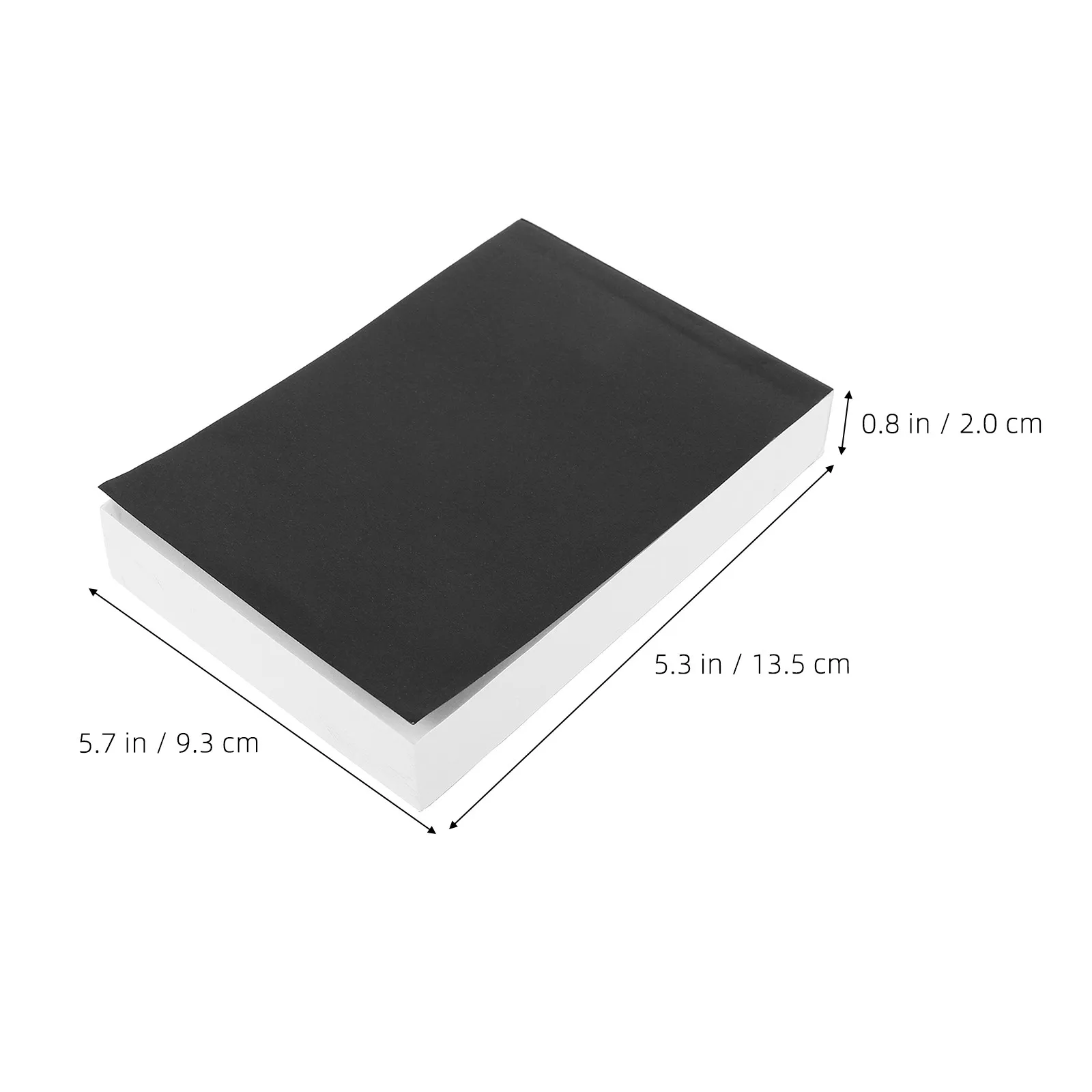 Blank Animation Book Mini Sketch Pad Cartoon Creation Drawing Book Supplies Black Mini Unlined Notebook
