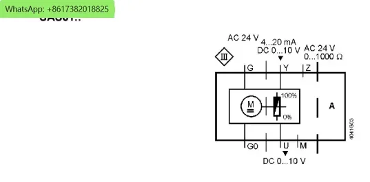 Atuador de válvula de controle elétrico SAS61.03