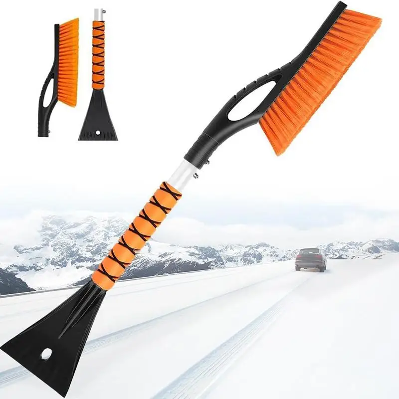 For Refer To Description  Ice Scraper For Car Aluminum Ice Scrapers Detachable Snow Brush No-Scratch Heavy Duty Car Accessories