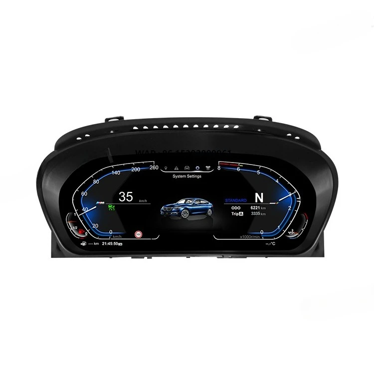 1920*720HD LCD Screen Digital Instrument Cluster Speedometer for 5 6 Series E60 E61 E63 E64 CCC CIC Dashboard Fuel Gauge