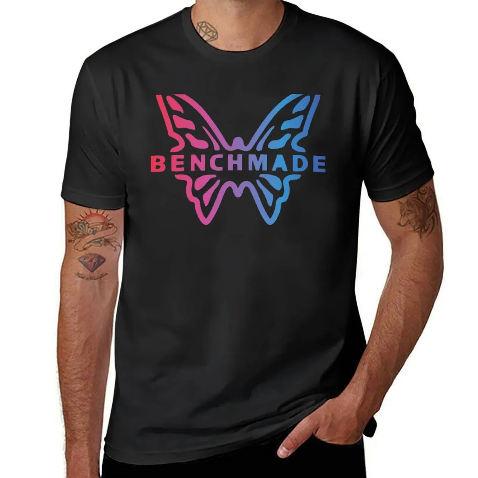 benchmade T-Shirt plus sizes plain black t-shirts for men