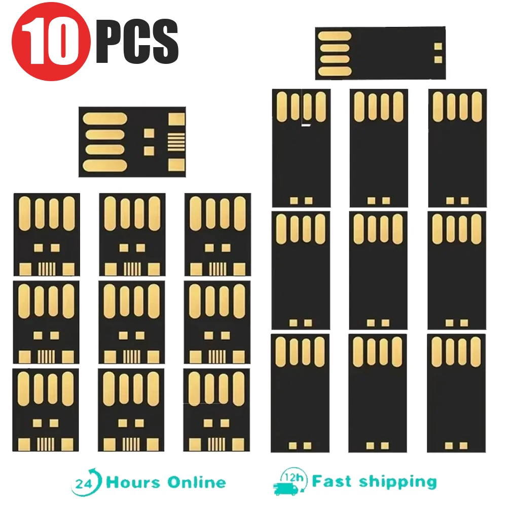 JASTER Memory Flash 4GB 8GB 16GB 32GB 64GB 128GB USB2.0 Short Long Board Udisk Semi-finished Chip Pendrive Factory Wholesale