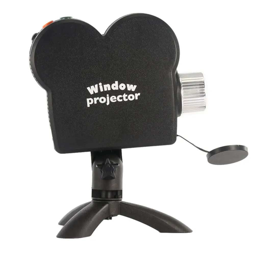 New Lights Black Window Display Halloween Holographic Projection Laser Stage Lamp Christmas Spotlights Projector
