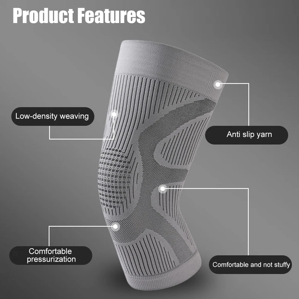 1Pair Knee Brace for Women & Men - Knee Sleeves Flex Wrap - Support for Weightlifting,Gym,Workout, Volleyball - Sports & Fitness