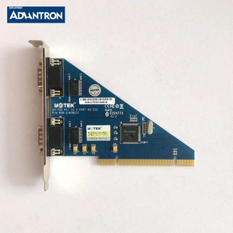 UT-752 PCI to 2 PORT RS-232 038-21030237 UT034154916 Industrial Motherboard CPU Board CPU Module Original Stock