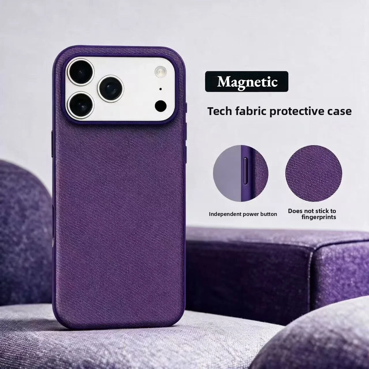Luxury Tech Woven for Magsafe Magnetic Case for Iphone 18 17 16 15 Plus 14 13 12 11 18 Pro Max TechWoven Wireless Charging Cover