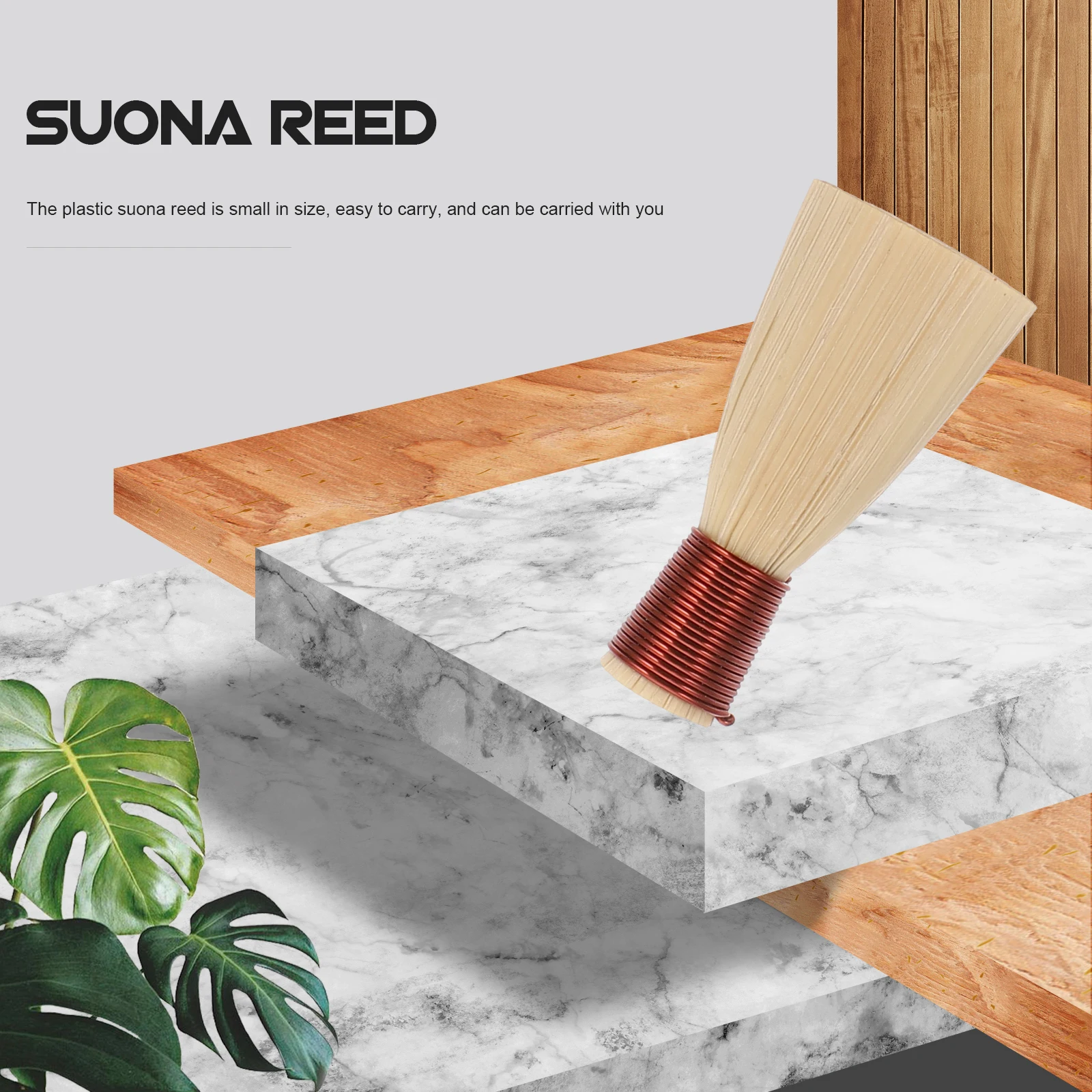 

3pcs Suona Reeds Natural Reed Mouthpiece High-Quality Copper Wire Labor-Saving Sound Instrument Tools Simple Creative