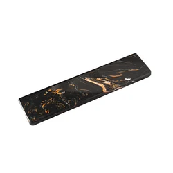 Customized Natural Quartz Cool Wrist Rest Pad For Capacitive Mechanical Keyboard 61 63 64 87 96 104 108 Q3 Max Black Palm Pad