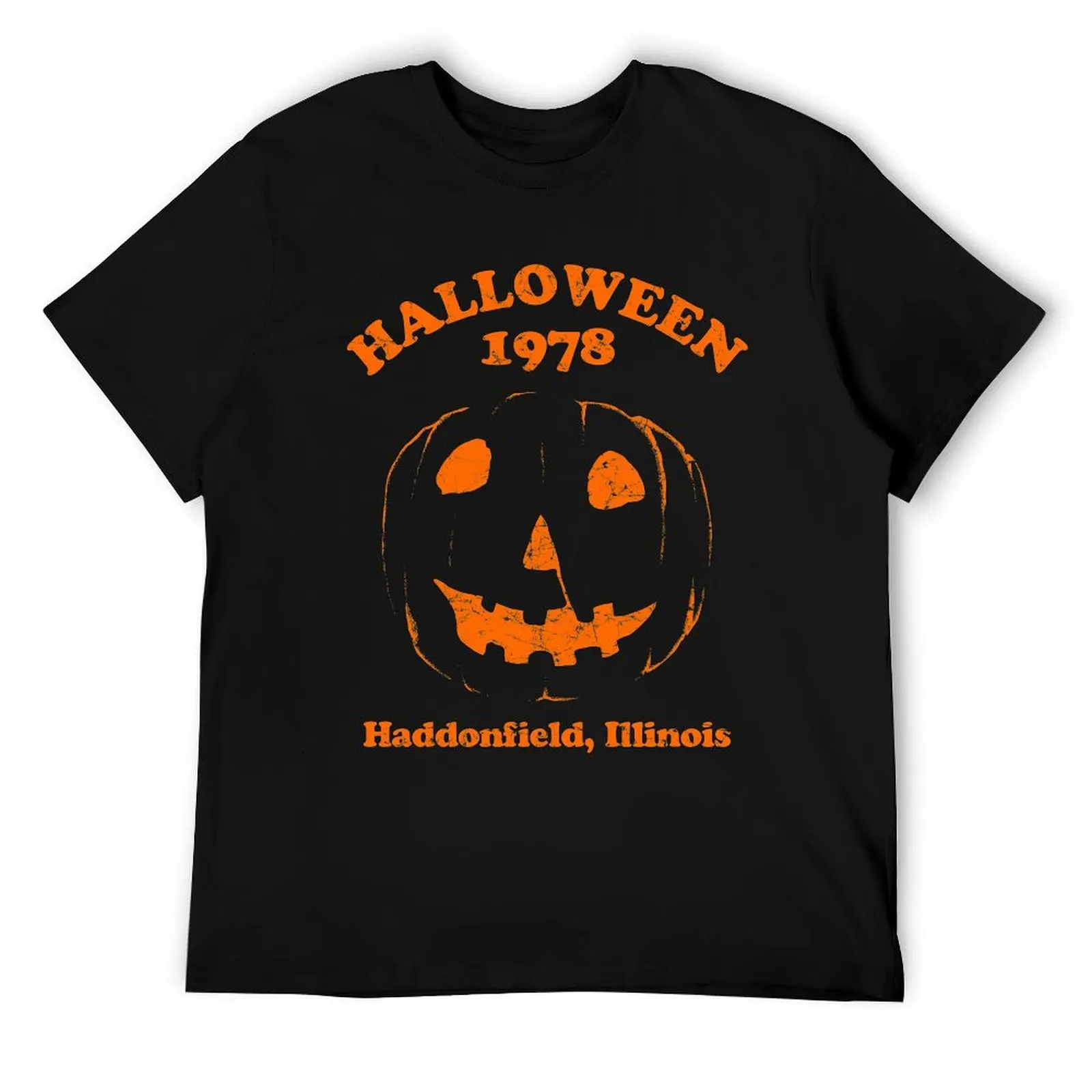 

Halloween 1978 Holiday Spooky Myers Pumpkin Haddonfield T-Shirt printed t shirts for man man t shirt designer T-Shirt