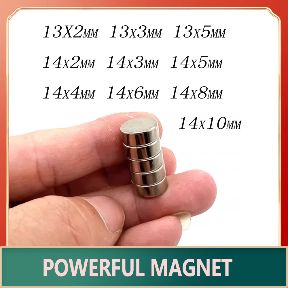 14x3 MM Round Powerful Neodymium Magnet 13mm X 3mm Round Magnet 14x3mm Rare Earth Magnets Diameter 14*2 MM 13*2 13*3 14*6