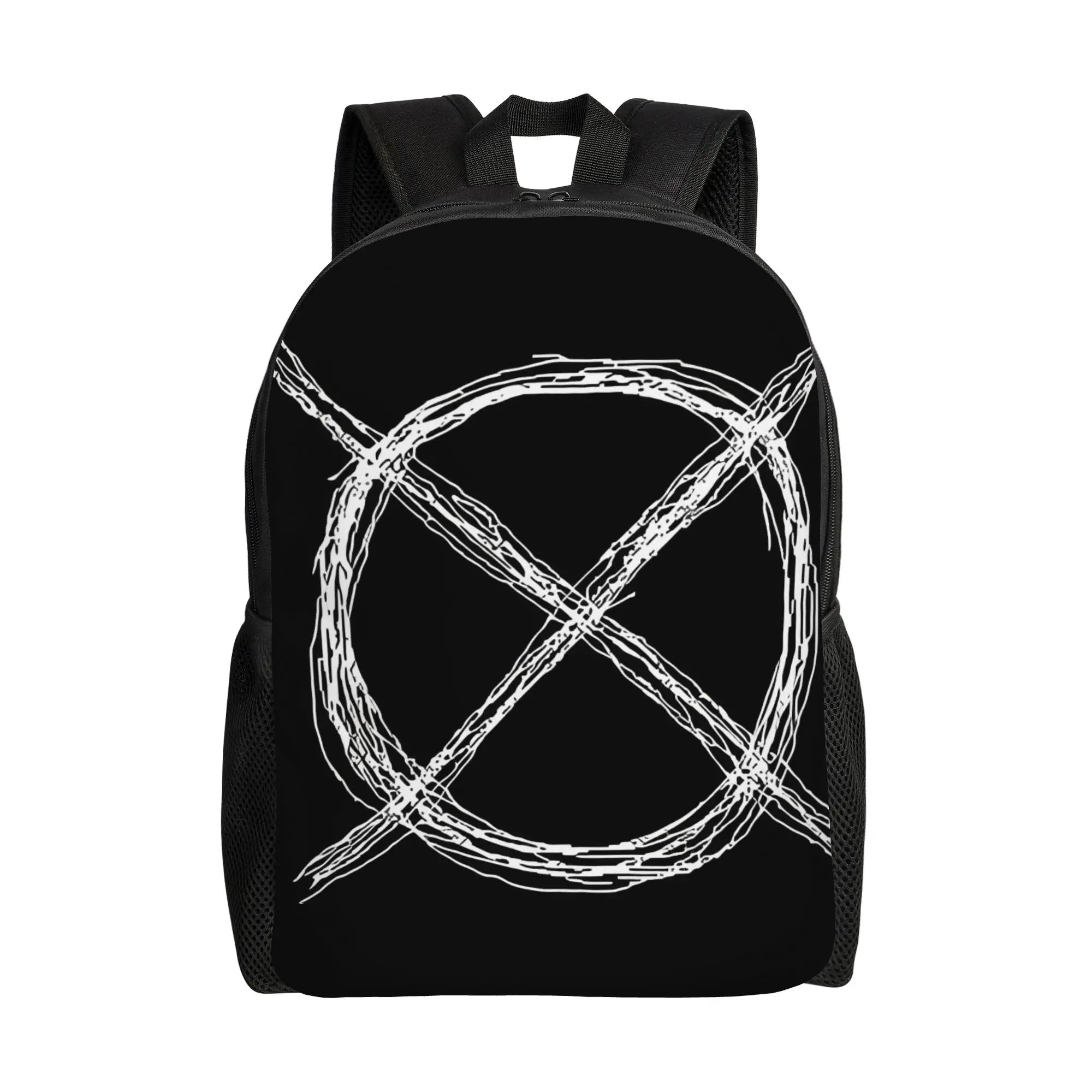 

Рюкзак Retro Proxy Symbol CCreepypasta для мужчин, повседневный рюкзак большой вместимости для ноутбука, к новому учебному году