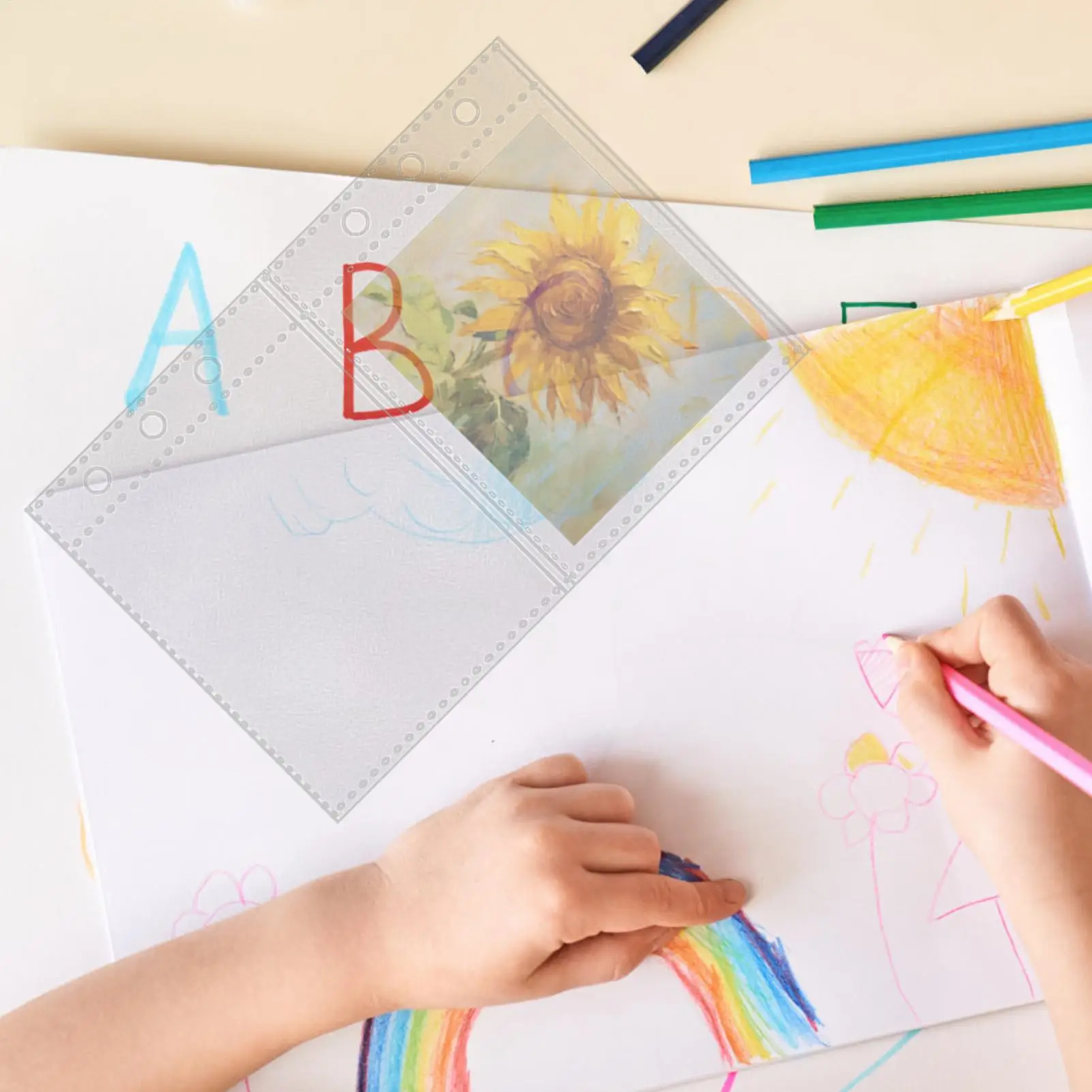 

A6 Planner Inserts 10 Pieces 6-Ring Planner Refill Pages For Card Top Loading Protectors For Cash Organizer Business Card