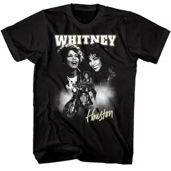 Whitney Houston Motorcycle Montage Men's T shirt Album Cover Art Mens