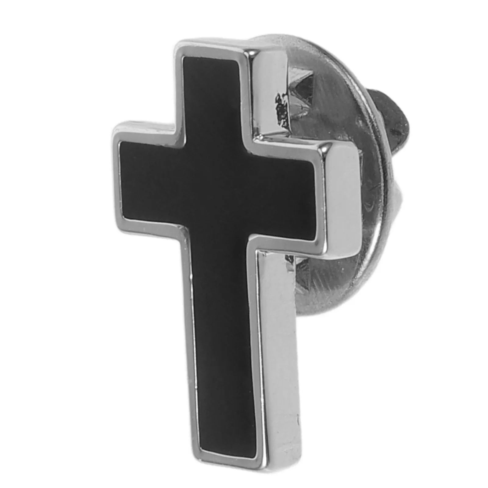 Copper Cross Brooch Pin Elegant Unisex Christian Gift Religious Lapel Pin for Suit Coat Scarf Communion Confirmation Baptism