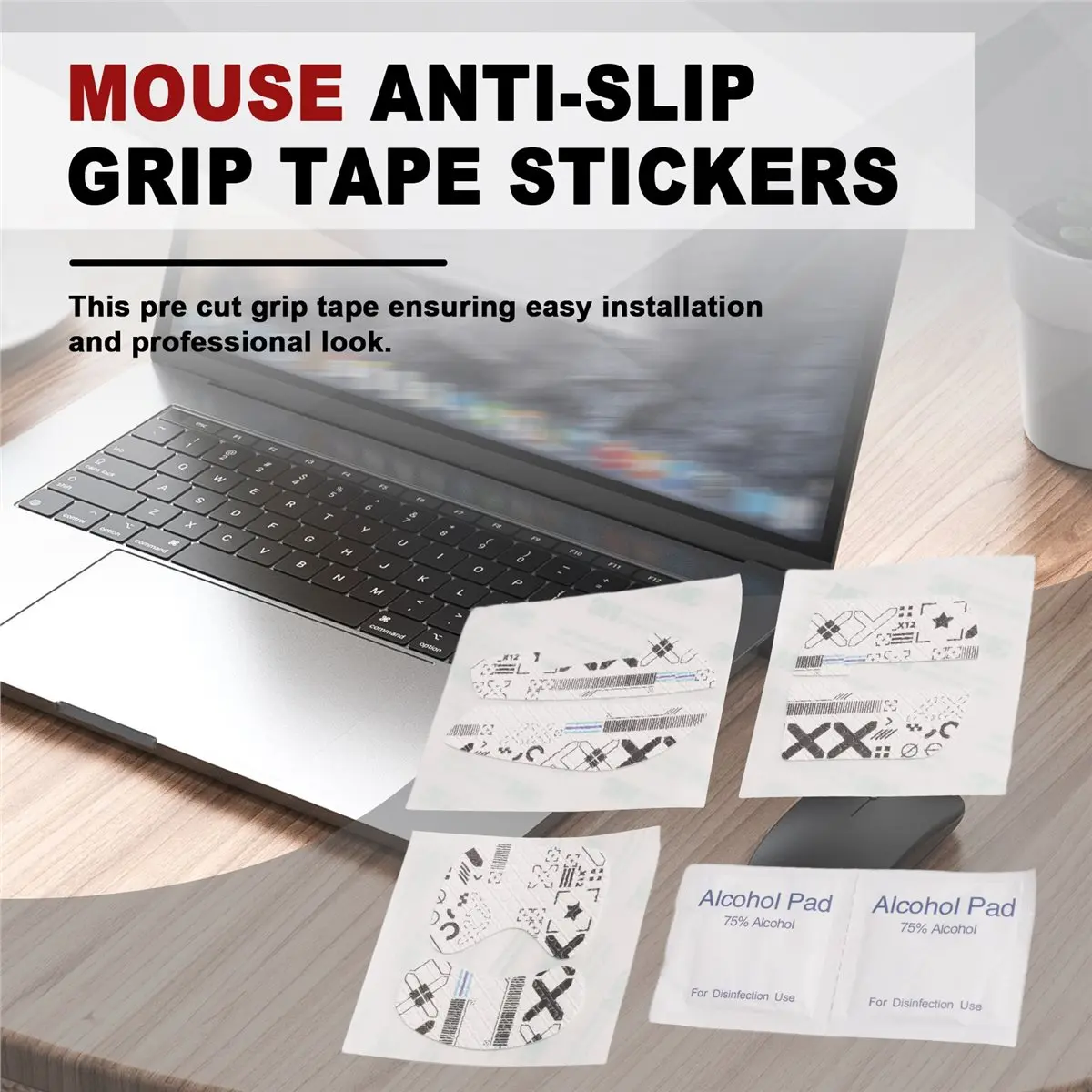 Active Phase Mouse Grip Tape Mouse Skin Side Stickers for Dragonfly VGN VXE R1 PRO MAX SE Absorbs Sweat Mouse Sticker Style A