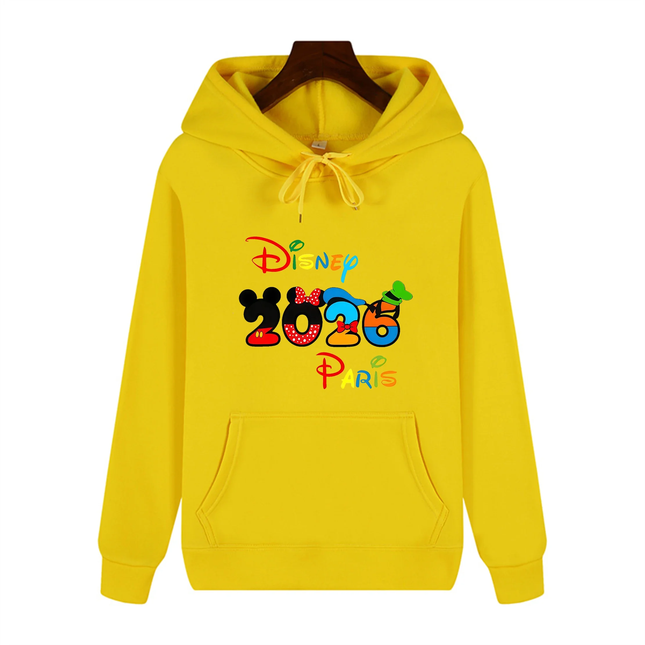 Disney 2026 Paris Hoodie Disneyland Paris Resort Pullover Disney Couple Top Disney Family Top Unisex Adult Children's Hoodie - view 6