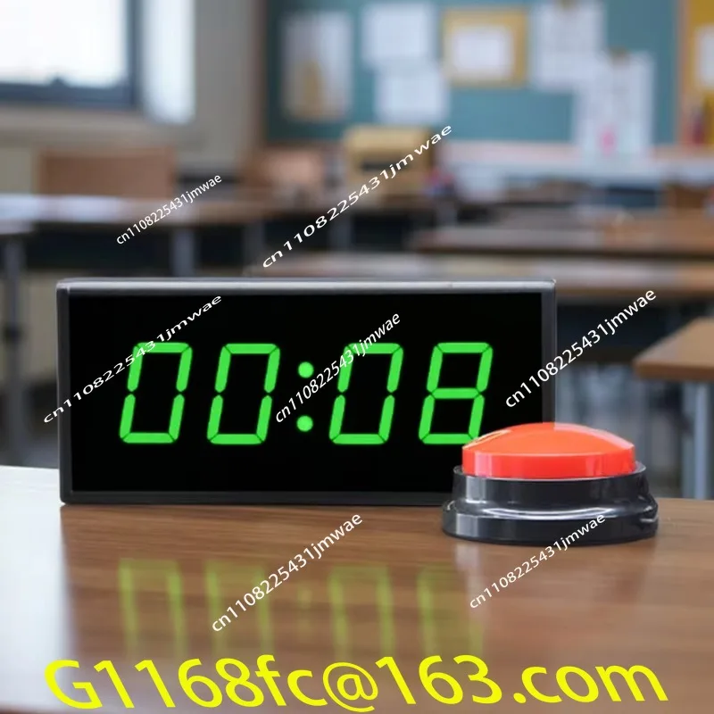 Sports entertainment reaction game big red pop-up button ten seconds digital timing response training light