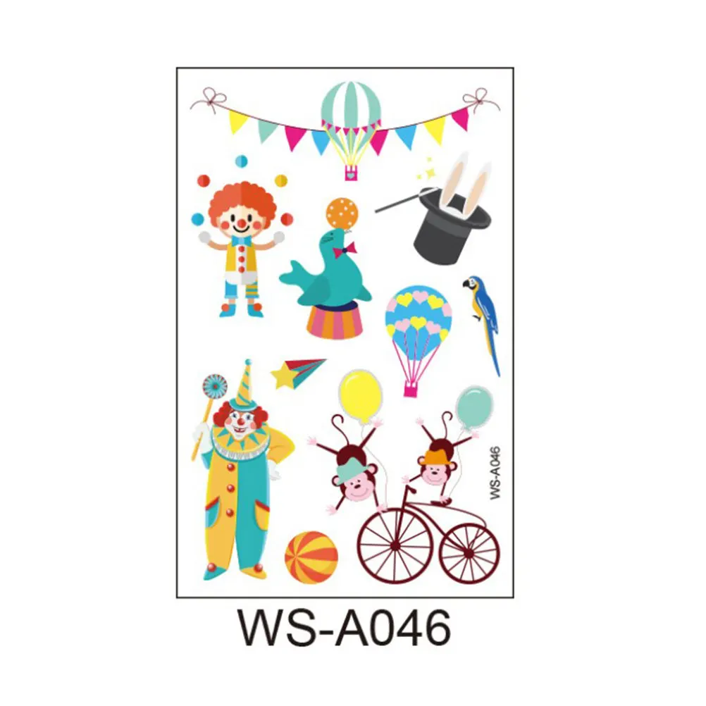 

10 Pcs Animal Stickers for Carnival Theme Cartoon Cute