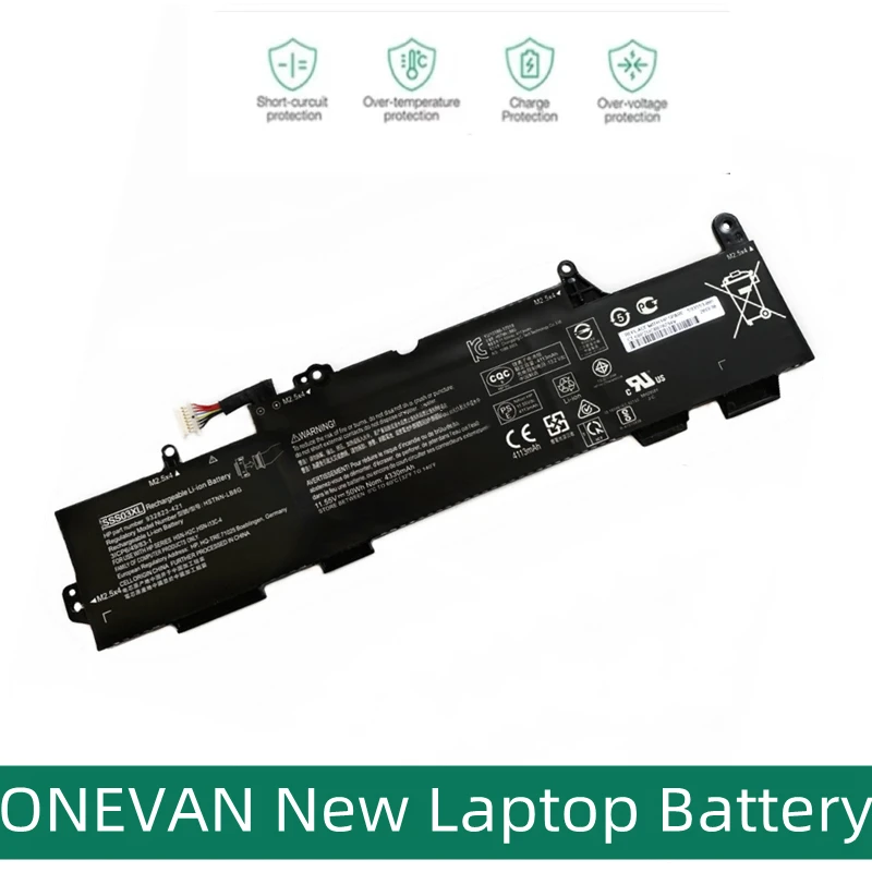 

ONEVAN New SS03XL Laptop Battery For HP EliteBook 730 735 740 745 755 830 840 846 G5 ZBook 14u G5 HSN-I12C HSN-I13C-4 HSN-I13C-5