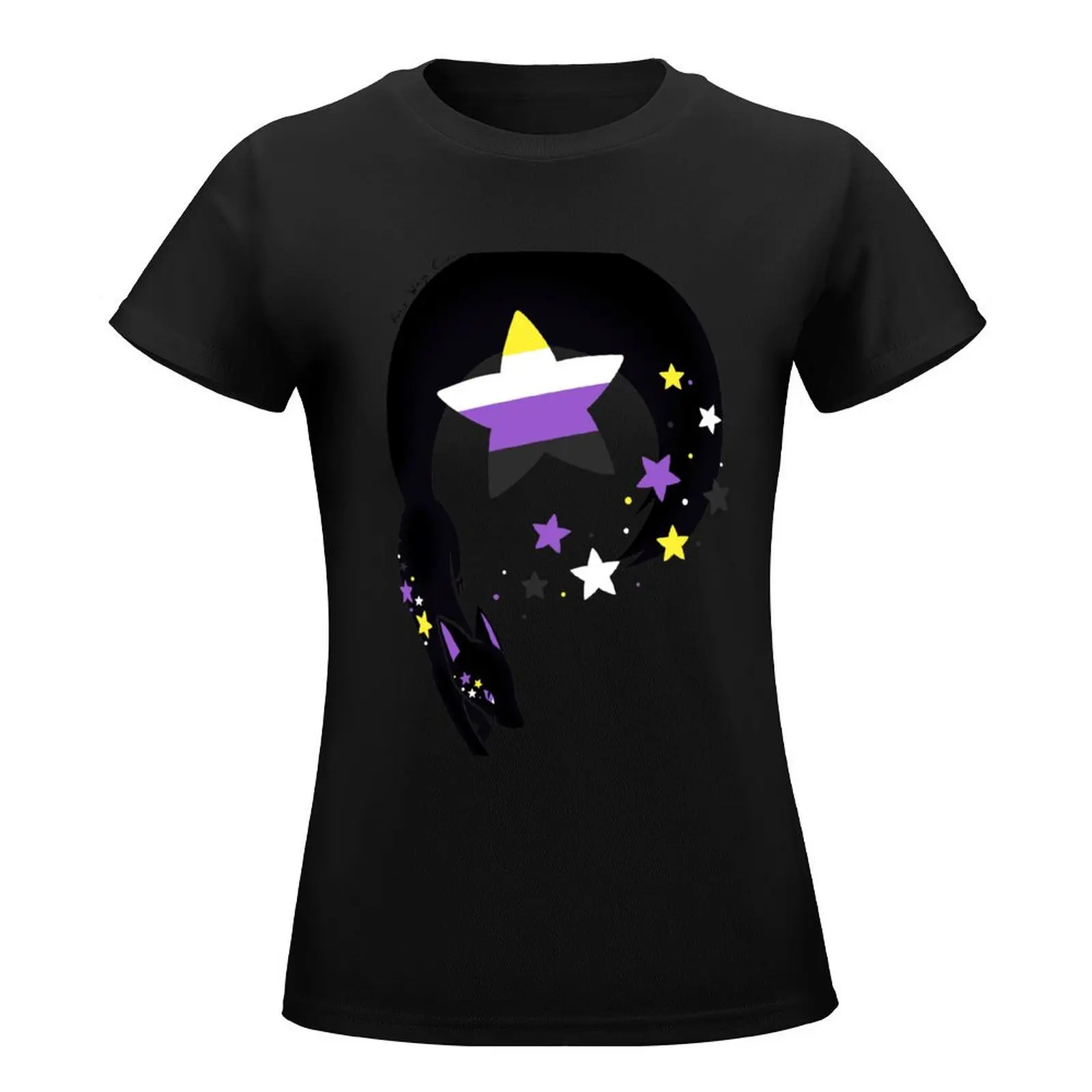 Star Fox Nonbinary Pride T-Shirt kawaii clothes shirts graphic tees vintage clothes white t shirts for Women