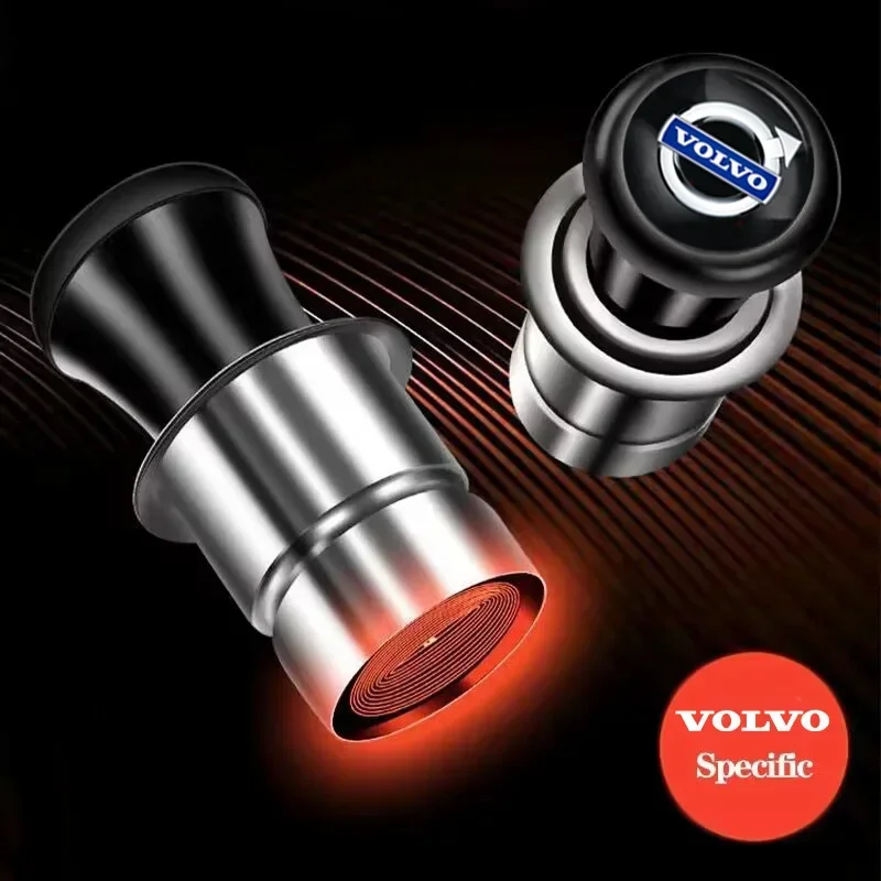 لفولفو RDESIGN XC60 XC90 S60 S80 S60L V40 V60 12 فولت العالمي سيارة ولاعة السجائر المحمولة الجبهة ولاعة السجائر ملحق