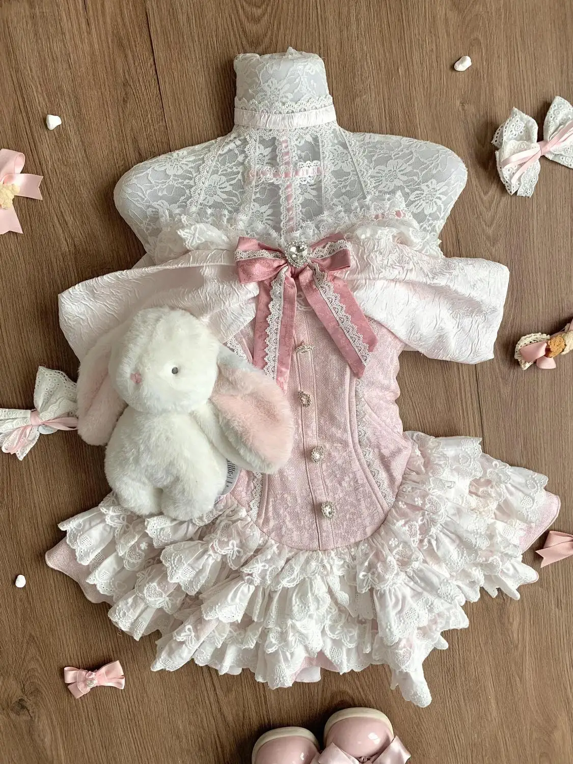 Summer Japanese Y2k Sweet Kawaii Lolita Elegant Dress Women Preppy Style Design Mini Dress Female Princess Cute Chic Outfits New