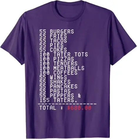 55 Burger 55 Pommes Ich Denke, Du Solltest Weggehen Lustiges T-Shirt Y2k Persönlichkeit Familienparty Kleidung Humor Aufdruck T-Shirt – Detail 17
