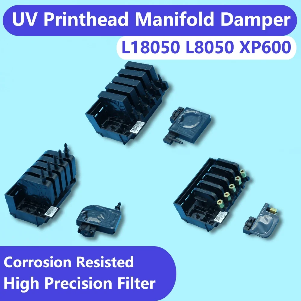 UV DTF Convert Kit XP600 Printhead Manifold Damper for Epson L18050 L8050 18100 UV Ink Compatible CISS Print Head Cover