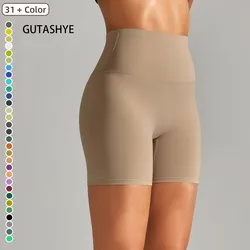 Pantalones cortos de Yoga para mujer, traje de gimnasio, mallas de cintura alta para Fitness, pantalones cortos deportivos para ciclismo