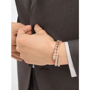 High-end butik yılan elmas bilezik tarzı jb gümüş s925 kadın moda yılan desen bilezik En çok satılan 12 bileklik saat bvlgari-no. 7