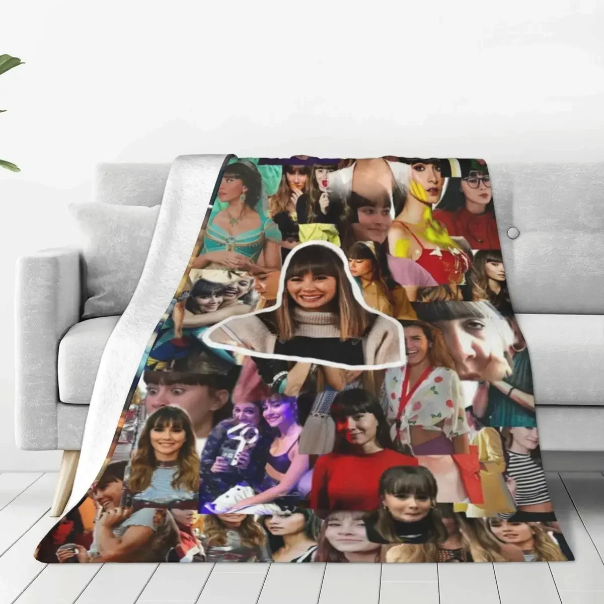 

A-Aitanas Flannel Blanket Quality Soft Durable Musician Photo Throw Blanket Winter Travel Couch Chair Printed Bedspread