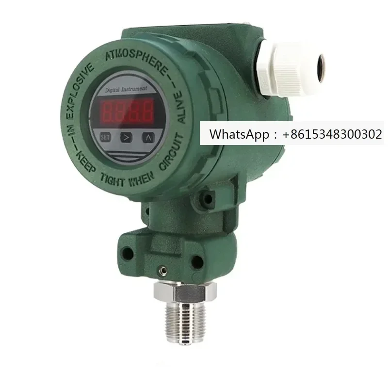 

Explosion-proof industrial digital pressure transmitter water oil air pressure sensor 4-20mA pressure transmitter