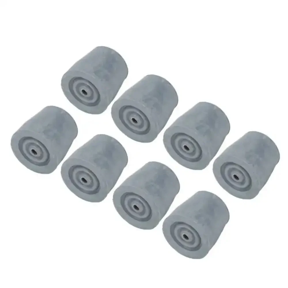 10pc Rubber Crutch Tip Set Professional Gray AntiSlip Cane Walker Tip Replacement Accessory 28mm/19mm Crutch Accessory Care Tool