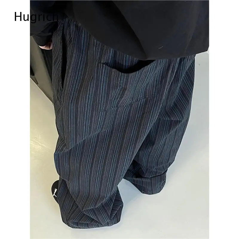 Vertical Stripe Oversized Baggy Wide Leg Pants Hip Hop Skate Mens Vintage Street Casual Trousers