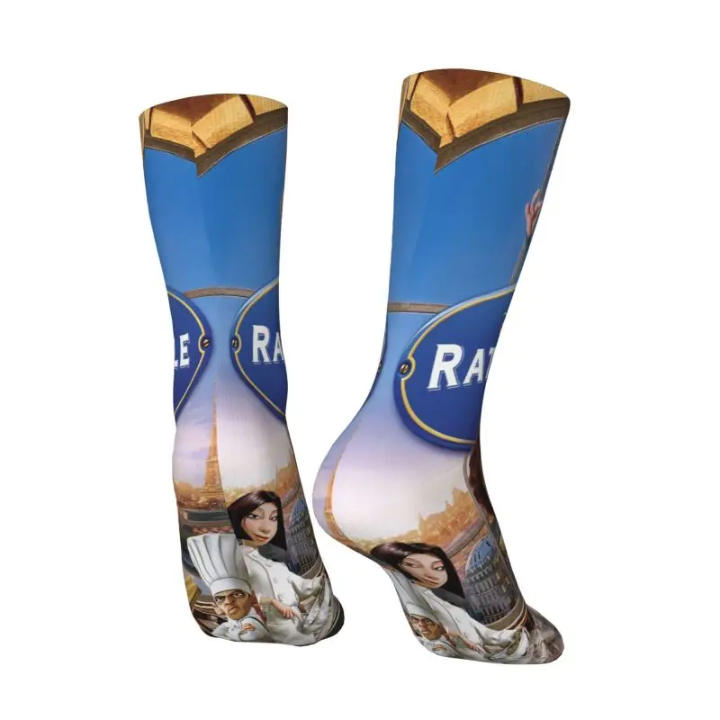 Comedy Movie Remy Ratatouille Men's Crew Socks Unisex Funny 3D Printed Animated Cartoon Dress Socks