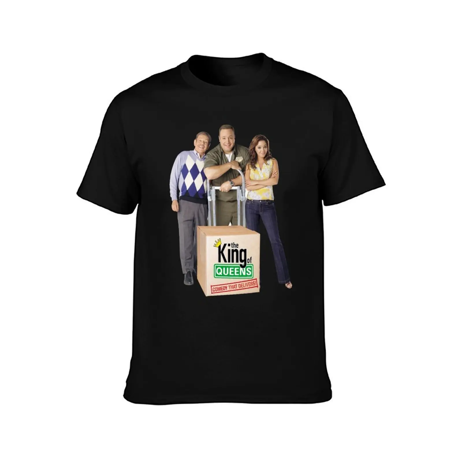 The King of Queens T-Shirt Summer Casual Cotton Tee Oversized Streetwear Tops Vintage Graphic Print Loose Fit Short Sleeve