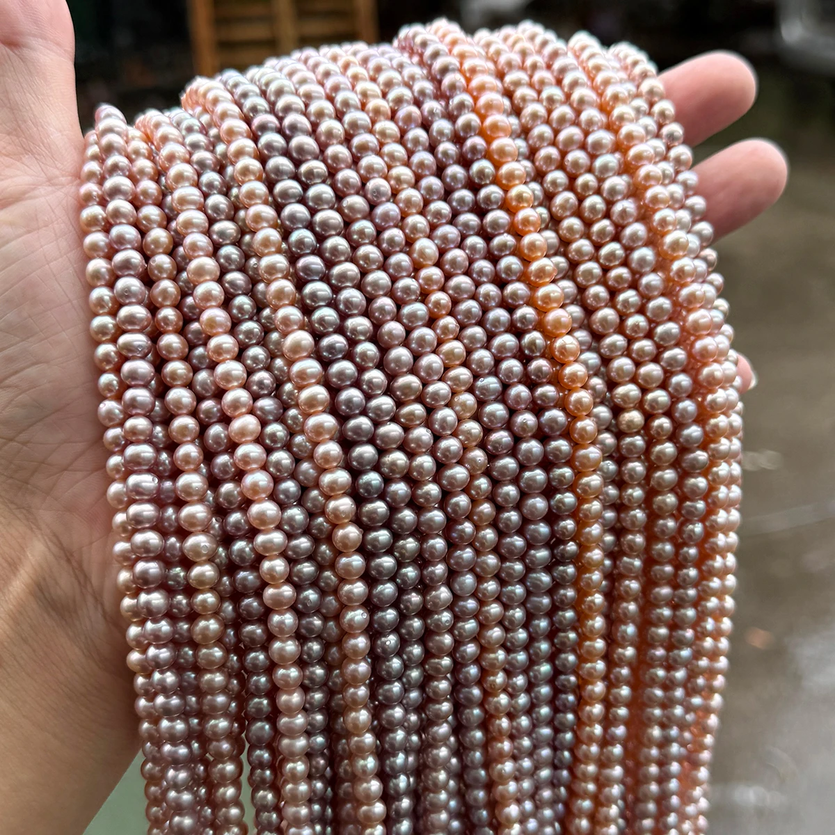 Natural Flawless Purple Freshwater Pearl Loose Beads Round Gemstone Beads for DIY Jewelry Making Necklace Bracelets Accessories