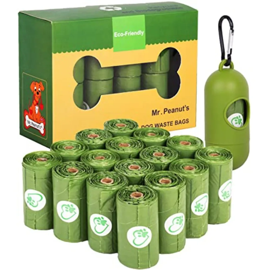 

XL Pooper Scooper Sized 13X11 Recycled Waste Poop Bags Made From Plants 160 Count