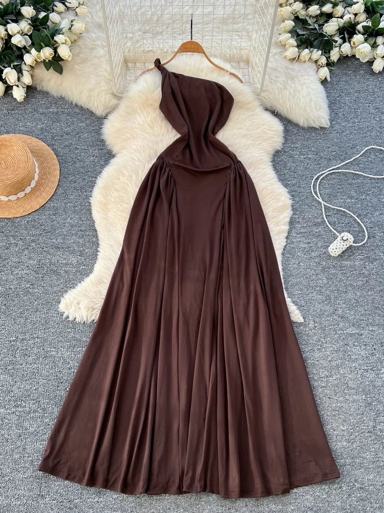 

Юбка Pure Desire Design Sensual Strapl Slimming Long Dr женская с завышенной талией, А-силуэт, летняя, модная, для города и офиса
