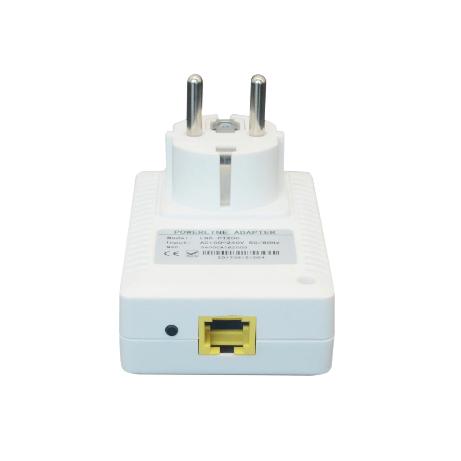 1200M PLC Gigabit HomePlug AV Powerline Adapter with PoE Injector IEEE 802.3at /af