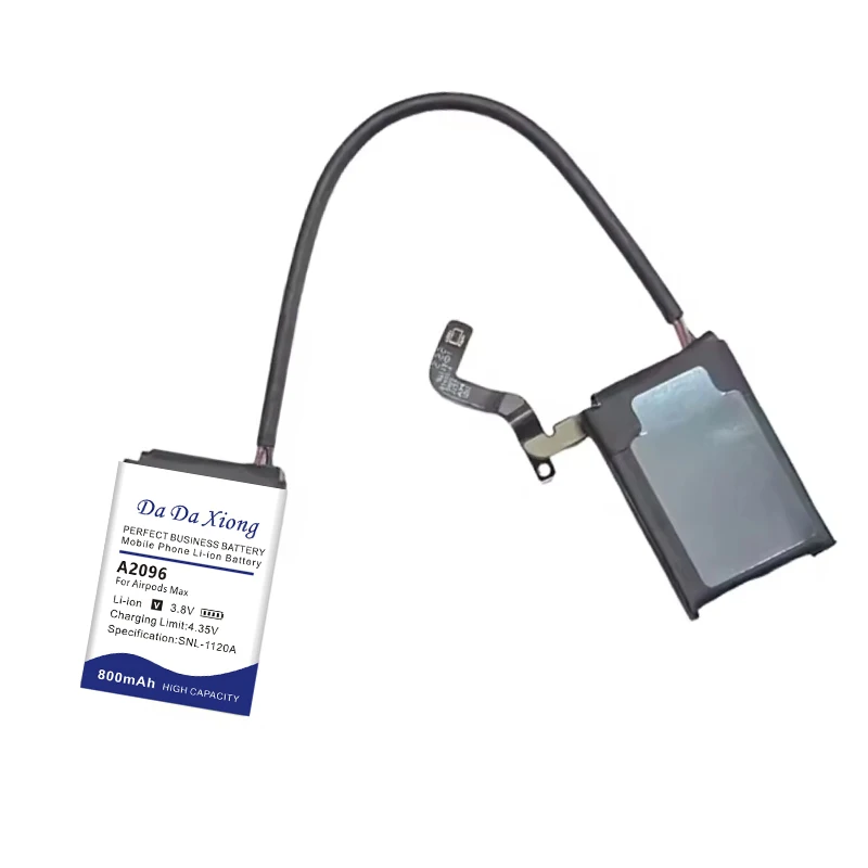 800mAh Top Capacity Battery for Airpods Max Headset for AirpodsMax A2096 A2165 Batteries