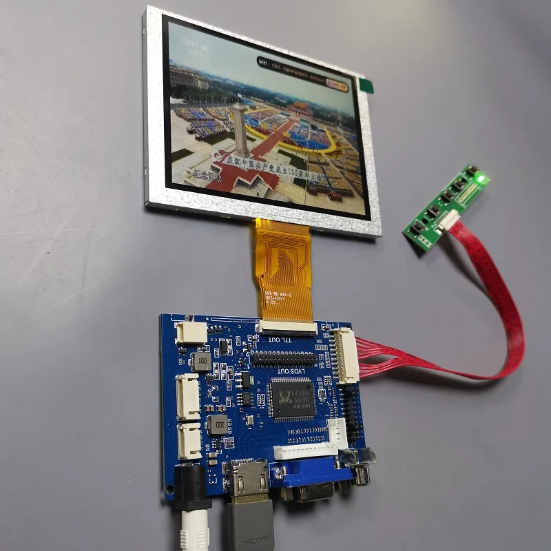 

Комплект 5-дюймового модуля дисплея промышленного класса 640X480VGA HD AV3 каналов