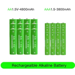 1.5V AA 4800mAh 1.5V AAA 3800 mAh rechargeable battery+clock, mouse, computer, toys