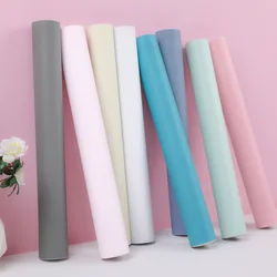 Matte Solid Color Self-Adhesive Wallpaper Furniture Cabinet Renovation Stickers Bedroom Vinyl Film DIY Self Adhesive Room Decor