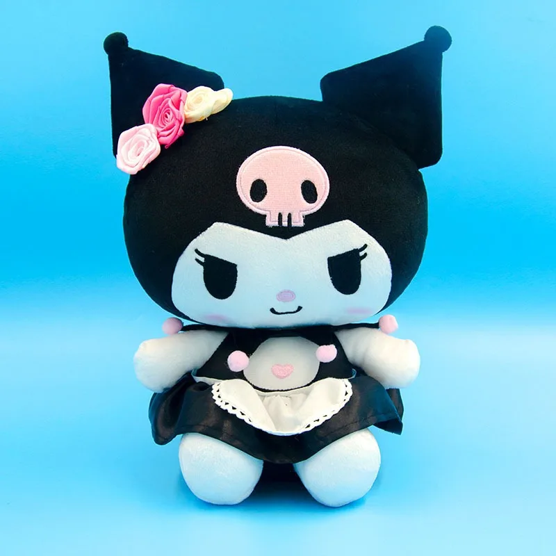 2025 Sanrio Rose Series Plush Doll Kawaii Hello Kitty MyMelody Pillow Backpack Pendant Cartoon Kuromi Children's Birthday Gift