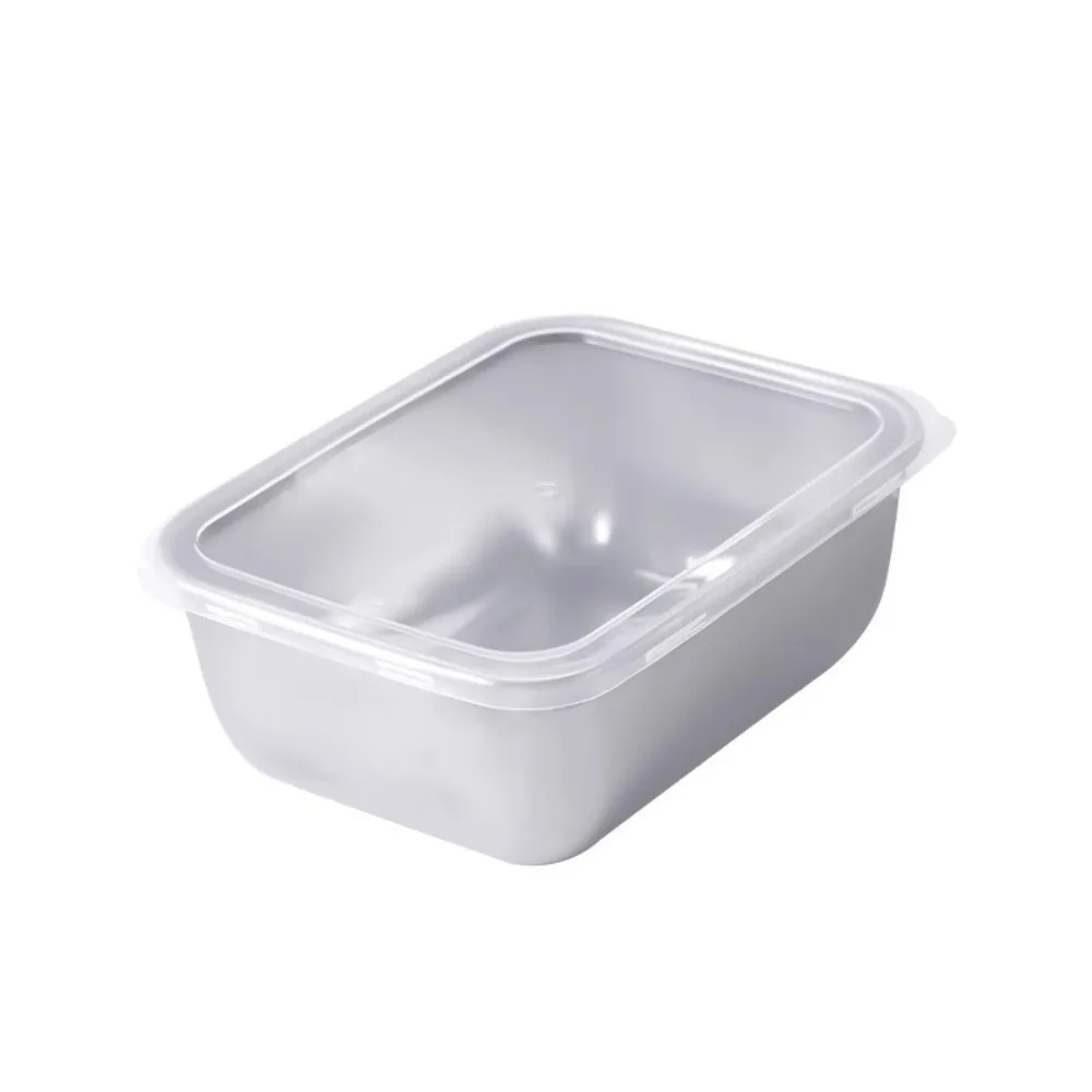 

6Pcs Fresh-Keeping Preservation Box with Lid Convenient Food Serving Tray Refrigerator Stackable Food Grade Sealed Box Freezing