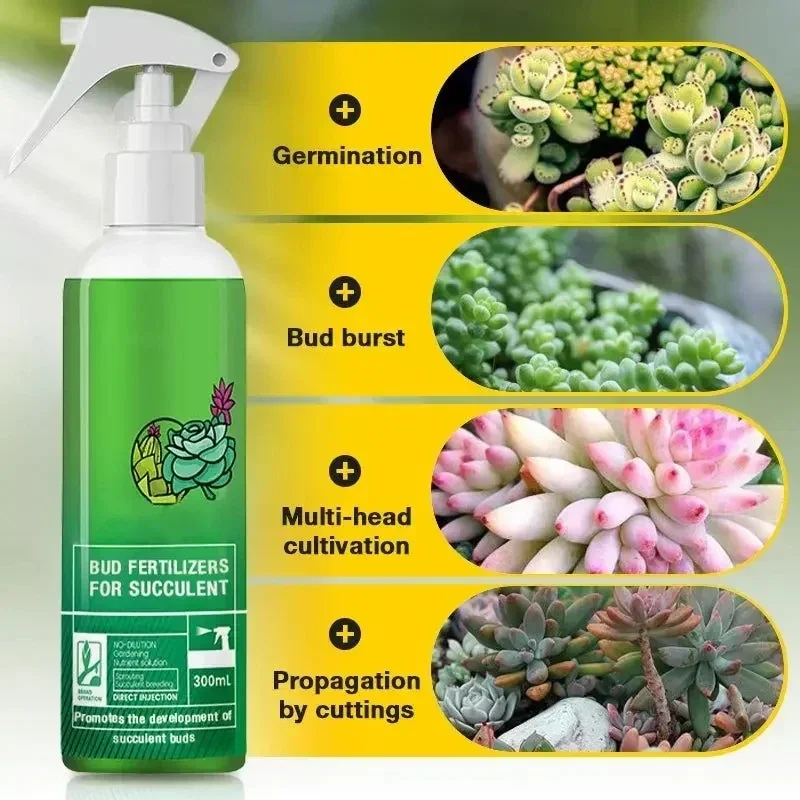 300ml Bud Fertilizers for Succulent Plant Bursting Element Foliar Fertilizer Promoting Growth Bursting Buds Nutrient Solution