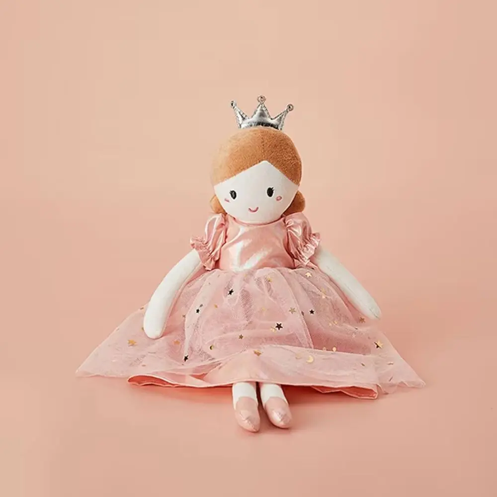 Christmas Gifts Nortic Style Girl Soft Ballet Shoes 35/38CM Princess Stuffed Cute Crown Pink Dress Girls Boys